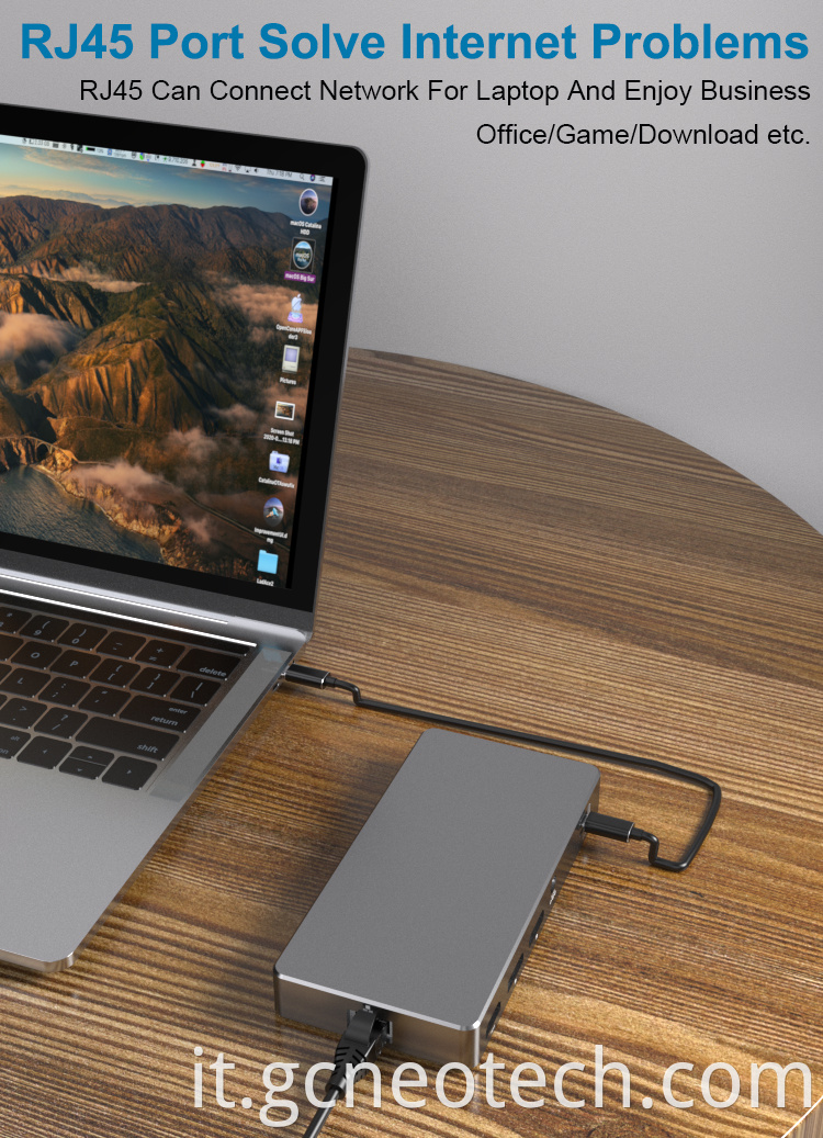 Thunderbolt Dock with Thunderbolt 4 cable